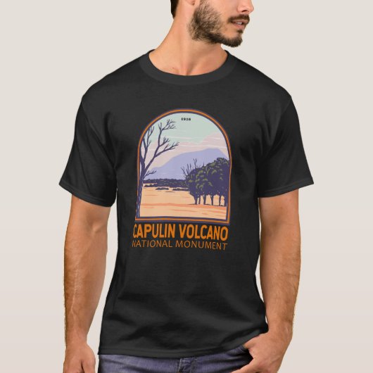 T-shirt Monument national du volcan Capulin Vintage (Devant)