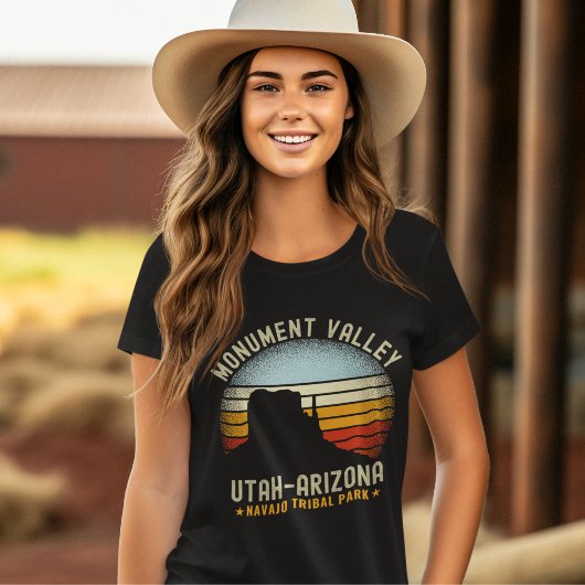 T-shirt Monument Valley Retro Scenery Utah