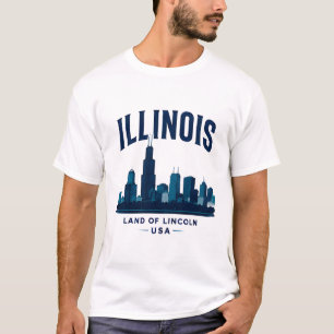 T-shirt Monuments emblématiques de l'Illinois