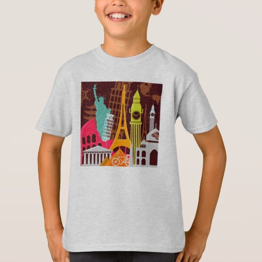 T-shirt Monuments internationaux (Devant)