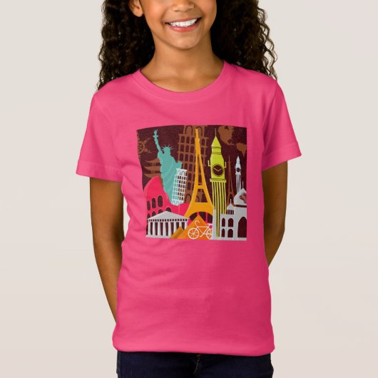 T-Shirt Monuments internationaux (Devant)