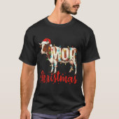 T-shirt Moo Christmas Funny Cow Lovers Cattle Famer Farmin (Devant)