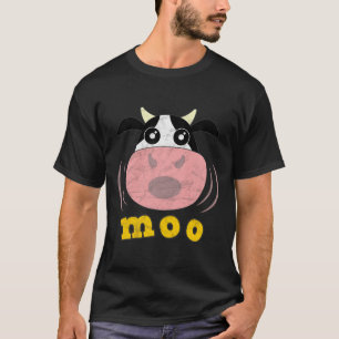 T-shirt Moo Cow Funny Animaux de ferme Fermier Calf Heifer
