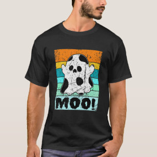 T-shirt Moo Cow Print For Men Women Kids Halloween Clothes