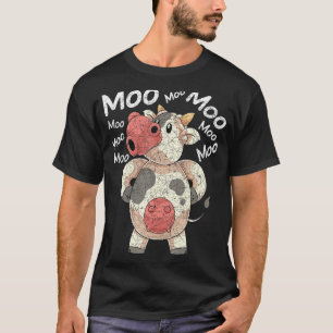 T-shirt Moo Cute Amoureux des animaux de ferme Funny Farme