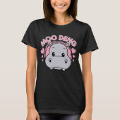 T-shirt Moo Deng - Baby Pygmy Hippo (Devant)