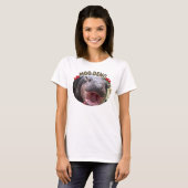 T-shirt Moo Deng Happy Hippo Meme (Devant entier)