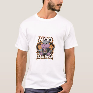 T-shirt Moo-Deng Hippo Le Célèbre Baby Pygmy Hippo Tank À