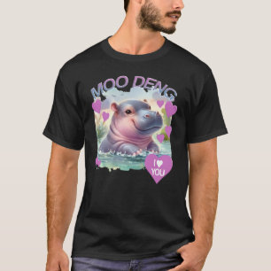 T-shirt moo deng je t'aime