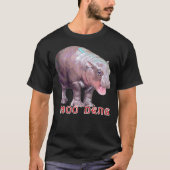 T-shirt Moo Deng Pygmy Baby HIppo Hippopotamus Zoo Animal (Devant)