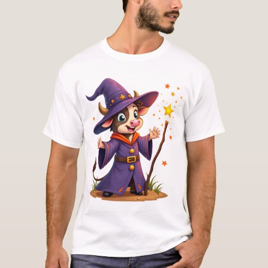 T-shirt Moo-Gician the Cow Sorcerer (Devant)