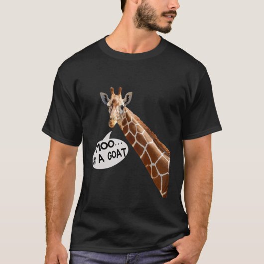 T-shirt Moo I'm A Goat Giraffe hommes femmes enfants qui a (Devant)