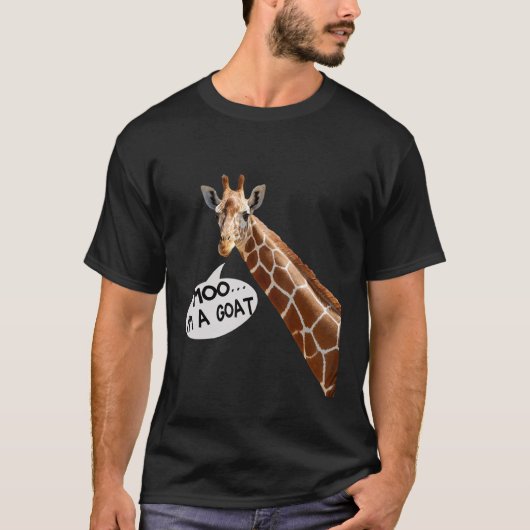 T-shirt Moo I'm A Goat Giraffe hommes femmes enfants qui a (Devant)
