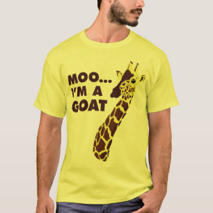 T-shirt Moo... Je suis une chèvre - Giraffe
