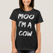 T-shirt Moo Je suis une vache Halloween Costume d'annivers (Devant)