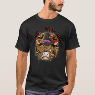 T-shirt Moo Je Veux Dire Boo Halloween Highland Cow sorcie