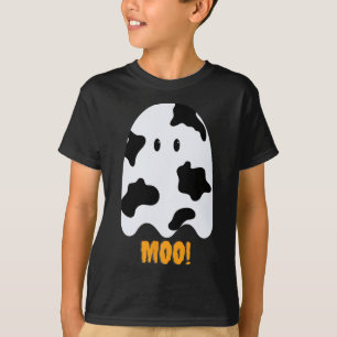 T-shirt Moo ! Jolie vache amusante Imprimer Fantôme Hallow