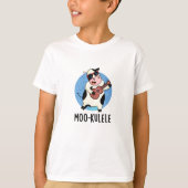 T-shirt Moo-kulele Funny Ukulele Cow Pun (Devant)
