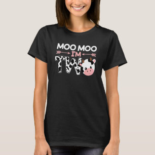 T-shirt Moo Moo Je suis deux mignonnes boucherie Vaches de