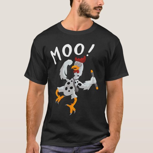 T-shirt MOO Vache Poule Coq (Devant)