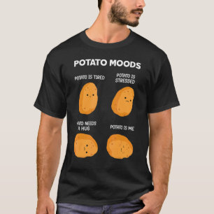 T-shirt Moods Pomme de terre Mème de pomme de terre Humour