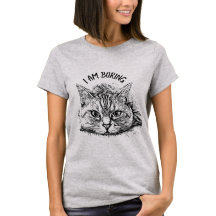 Moody Feline Shirt – Ironic Vintage Cat Design