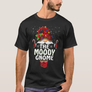 T-shirt Moody Gnome Buffalo Plaid Matching Family Christma