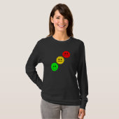 T-shirt Moody Stoplight Diagonal Stop Light Visage Trafic (Devant entier)