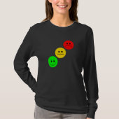 T-shirt Moody Stoplight Diagonal Stop Light Visage Trafic (Devant)