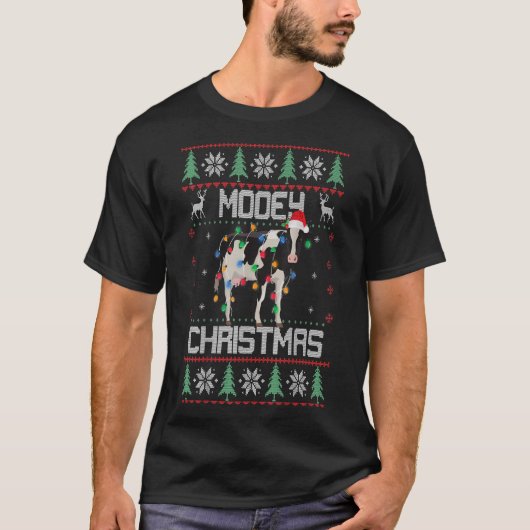 T-shirt Mooey Christmas Heifers Cow Ugly Christmas Gift (Devant)