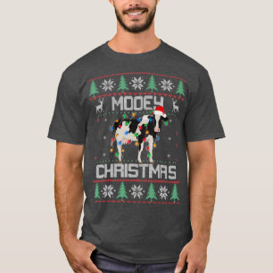 T-shirt Mooey Noël Heifers Vache Vilain cadeau de Noël