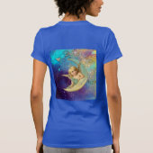 T-SHIRT MOON ANGEL EN OR BLEU JAUNE ÉCLAIRAGE MONOGRAMME (Dos)