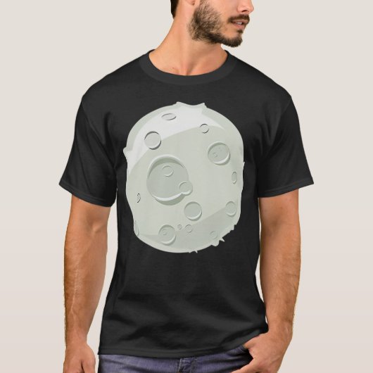T-shirt Moon de style bande dessinée (Devant)