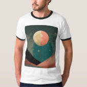 T-shirt Moon demi-ton Design Tee (Devant)