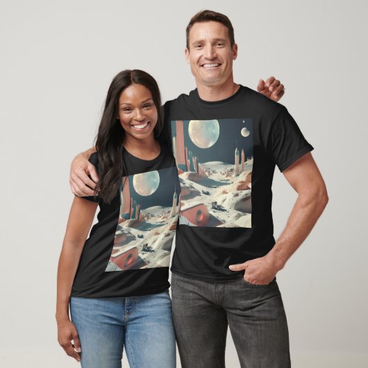 T-shirt Moon Design - Luna élégant et confortable (Unisexe)