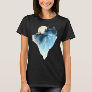 T-shirt Moon Graphic Nature Moon Design Forest Moon Graphi