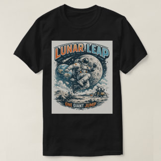 T-shirt Moon Leap: Gravity Defying Astronaut