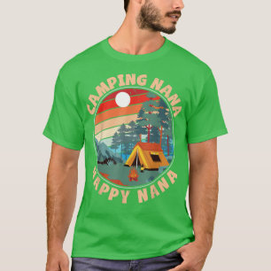 T-shirt Moon Light Tree House Camping Nana Happy Nana Gran