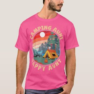 T-shirt Moon Light Tree House Camping Tante Joyeuse Tante