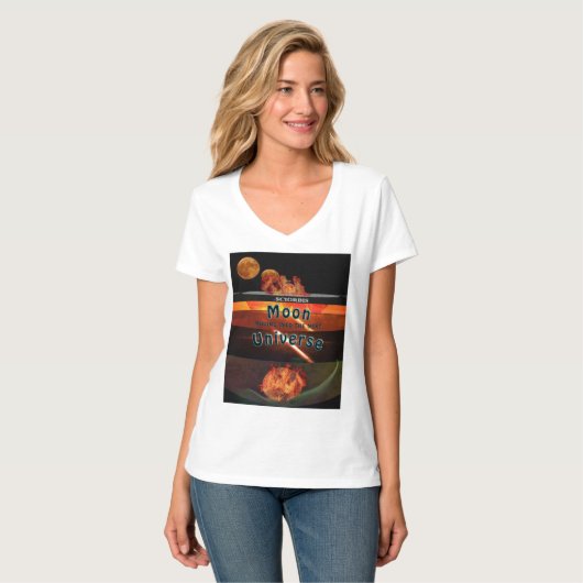 T-shirt Moon Moving into the Next Universe (Devant entier)