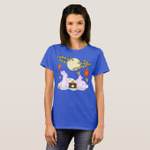T-shirt Moon Rabbit Mooncake Osmanthus (Devant entier)