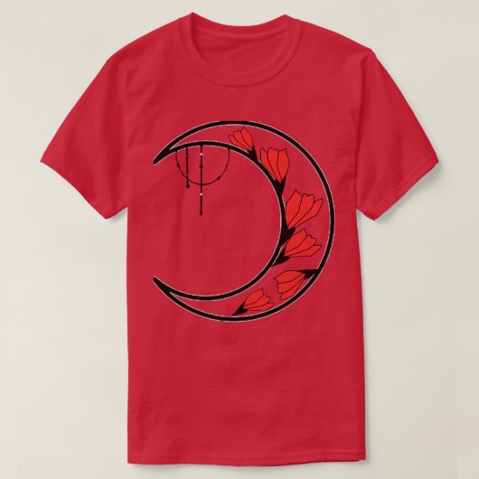 T-shirt Moon rouge (Design devant)