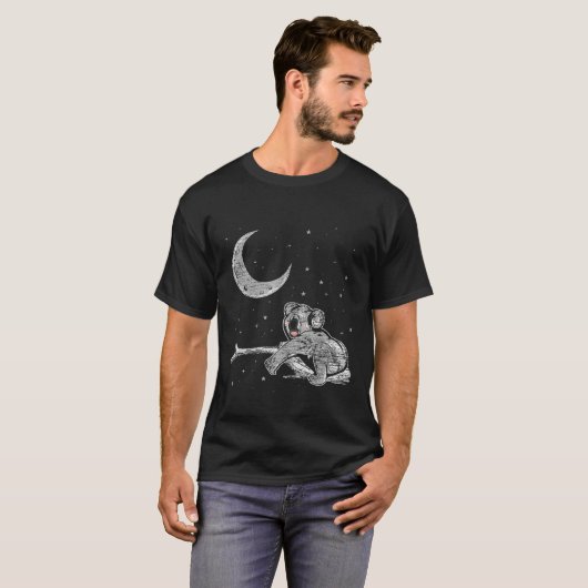 T-shirt Moon Tree Eucalyptus nuit couchage Koala (Devant entier)