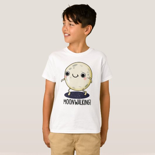 T-shirt Moon Walking Funny Dance Pun  (Devant entier)