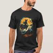 T-shirt Moon Witch Witchcraft Halloween  2 (Devant)