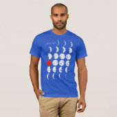 T-shirt MOONLIGHT blanc & rouge + vos idées (Devant entier)