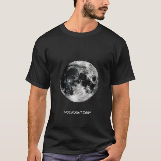 T-shirt MOONLIGHT DRIVE - The Moon (Devant)