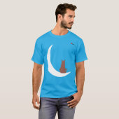 T-shirt "Moonlight Whiskers" Silhouette de Chat Minimalist (Devant entier)