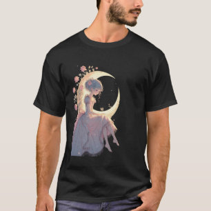 T-shirt Moonlit Princesse Jirai Kei Soft Gothique esthétiq