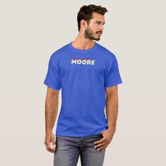 T-shirt Moore Name Funny Name Moore 80s theme (Devant entier)